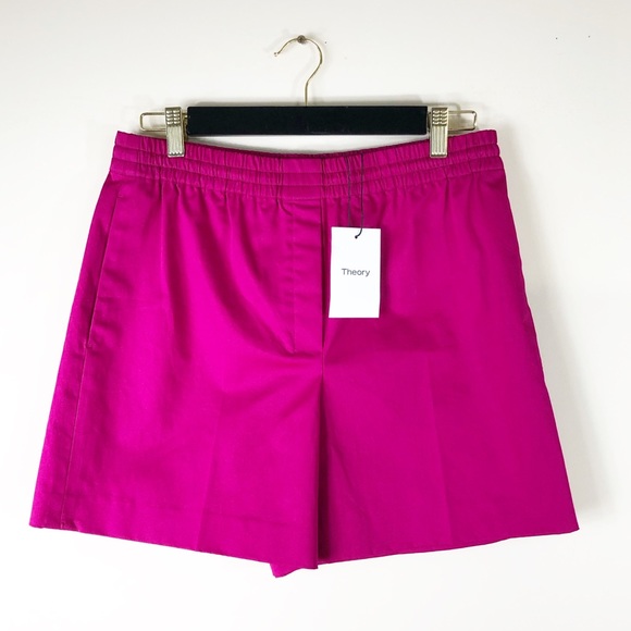Theory Pants - NWT Theory pull on easy short in pop fuchsia